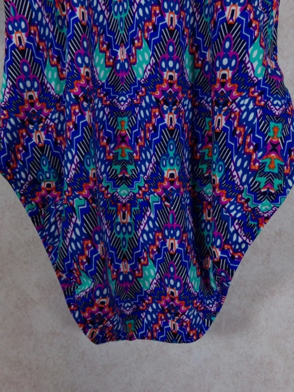 NWT*Swim Solutions 1PC Navy Multi Swim, Bust,Tummy,Waist Support Size 12 - Picture 6 of 9